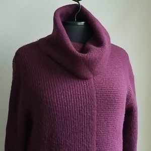 COPY - Wine colour long turtleneck sweater